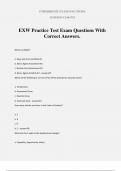 EXW Practice Test Exam Questions With Correct Answers.