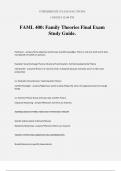 FAML 400: Family Theories Final Exam Study Guide.