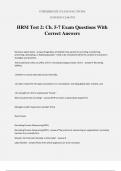 HRM Test 2: Ch. 5-7 Exam Questions With Correct Answers