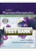 Test bank rosenthal lehne s pharmacotherapeutics for advanced practice providers 1st edition 2024