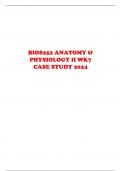 BIOS252 ANATOMY & PHYSIOLOGY II WK7 CASE STUDY 2024