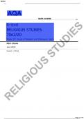 AQA-7062-2D-RELIGIOUS STUDIES FINAL MARK SCHEME PAPER 2D:Study of Religion and Dialogues: Islam-A LEVEL-Jun24-v1.0