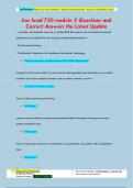 lsus hcad 750 module 3 Questions and  Correct Answers the Latest Update