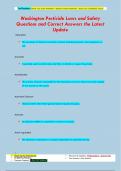 Washington Pesticide Laws and Safety Questions and Correct Answers the Latest  Update
