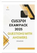 CUS3701 EXAM PACK 2025 - QUESTIONS & ANSWERS