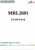 MRL2601 Exam Pack 2025