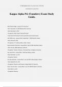 Kappa Alpha Psi (Founders) Exam Study Guide.