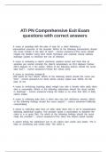 ATI PN Comprehensive Exit Exam questions with correct answers