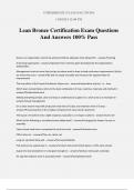 Lean Bronze Certification Exam Questions And Answers 100% Pass