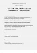 LEGL 2700 Jason Epstein UGA Exam Questions With Correct Answers