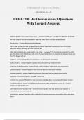 LEGL2700 Hackleman exam 1 Questions With Correct Answers