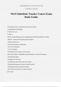 MAN Substitute Teacher Course Exam Study Guide.