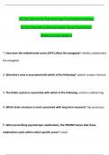 NR546 / NR 546 Midterm Exam (2024 / 2025): Advanced Pharmacology Psychopharmacology for the Psychiatric-Mental Health Nurse Practitioner, Expected Questions with Verified Answers- Chamberlain