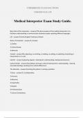 Medical Interpreter Exam Study Guide.