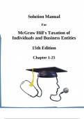 Solution Manual for McGraw Hill's Taxation of Individuals and Business Entities, 2025 Edition, 15th Edition Chapter 1-25