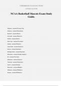 NCAA Basketball Mascots Exam Study Guide.