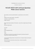 NCLEX NEXT GEN 2.0 Exam Questions With Correct Answers.