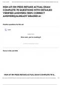 NGN ATI RN PEDS RETAKE ACTUAL EXAM COMPLETE 70 QUESTIONS WITH DETAILED VERIFIED ANSWERS (100% CORRECT ANSWERS)/ALREADY GRADED A+