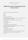 NRFSP Part 3 Review Exam Questions With Correct Answers