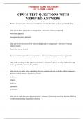 CPWM TEST QUESTIONS WITH VERIFIED ANSWERS