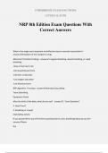 NRP 8th Edition Exam Questions With Correct Answers