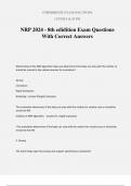 NRP 2024 - 8th edidition Exam Questions With Correct Answers