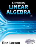 Test Bank For Elementary Linear Algebra 8th Edition By Ron Larson All Chapters Included