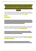 Module 8 Exam on Pharmacology &  Parenteral Therapies - A+ Graded Questions from  Renowned Sources with Detailed Explanations and  Answers