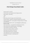 PALS Drugs Exam Study Guide.