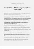 Praxis PLT k-6 (ETS based questions) Exam Study Guide