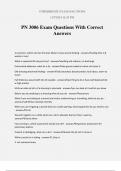 PN 3006 Exam Questions With Correct Answers