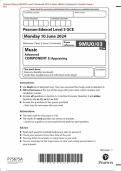 Pearson Edexcel 9MU0/03 Level 3 Advanced GCE in Music (9MU0) Component 3: Appraising Merged Question Paper + Mark Scheme