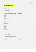 CorePower TT Questions and answers latest update