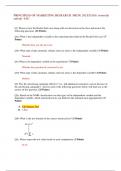 PRINCIPLES OF MARKETING RESEARCH MKTG 352 EXAM ( correctly solved) -USC