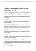 Zaxby's Certification Exam – BOH CORRECT 100%