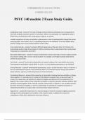 PSYC 140 module 2 Exam Study Guide