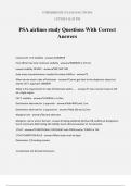 PSA airlines study Questions With Correct Answers