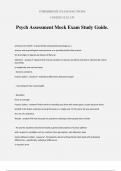 Psych Assessment Mock Exam Study Guide.