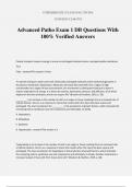 Advanced Patho Exam 1 DB Questions With 100% Verified Answers