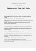 Pathophysiology Exam Study Guide.