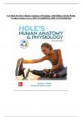 Test Bank for Hole's Human Anatomy & Physiology, 16th Edition, Charles Welsh, Cynthia Prentice-Craver, ISBN 10:1260265226, ISBN 13:9781260265224 || Latest update 2024|2025