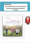 Test Bank For Essentials of Pediatric Nursing, 4th Edition by Kyle & Carman, ISBN: 9781975139841, All 29 Chapters Covered, Verified Latest Edition