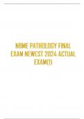 Exam (elaborations) NBME PATHOLOGY