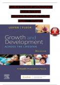 TEST BANK For Growth and Development Across the Lifespan, 3rd Edition By Gloria Leifer; Eve Fleck, Verified Chapters 1 - 16, Complete Newest Version