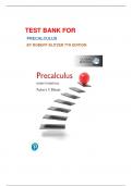 TEST BANK FOR PRECALCULUS BY : ROBERT BLITZER 7TH EDITION|| ALL CHAPTERS