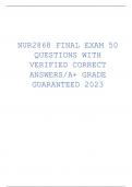 Exam (elaborations) NUR2868