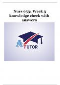 Nurs 6531 Week 3 knowledge check with answers.