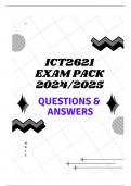 ICT2621 EXAM PACK 2024/2025 (QUESTIONS & ANSWERS)