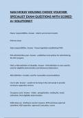 NAN MCKAY HOUSING CHOICE VOUCHER SPECIALIST EXAM QUESTIONS WITH SCORED A+ SOLUTIONS!!
