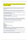 NC State portion study Real Estate Exam Correct 100%   Within how many days does an agent have to return to the buyer a copy of their offer that is approved and signed by seller. - ANSWER Immediately but no later than 3 calendar days  What does Standard 2